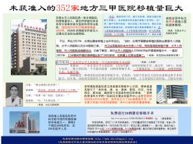 （图片） 未获准入的325家地方三甲医院移植量巨大
